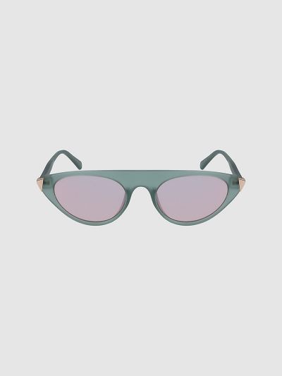 Calvin Klein Táskák & Kiegészítők HU987269 | Calvin Klein Cat Eye Női Napszemüveg Olivazöld